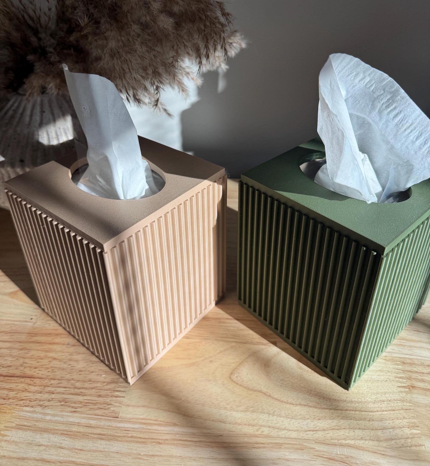 Ribbed Tissue Box Cover - Kleenex Box Cover