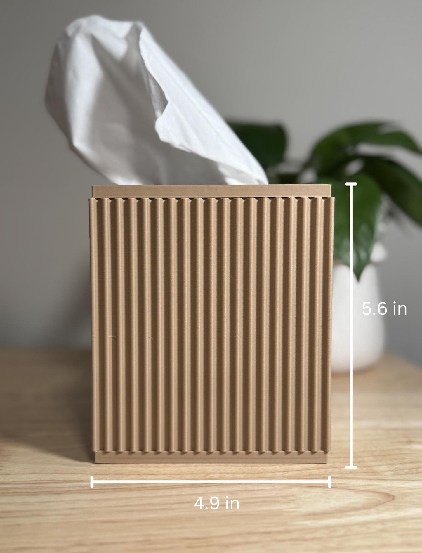 Ribbed Tissue Box Cover - Kleenex Box Cover