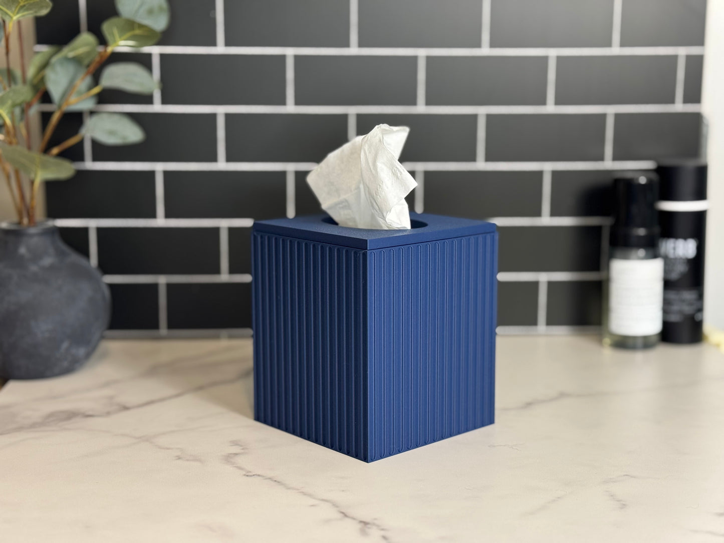 Fluted Tissue Box Cover - Kleenex Box Cover