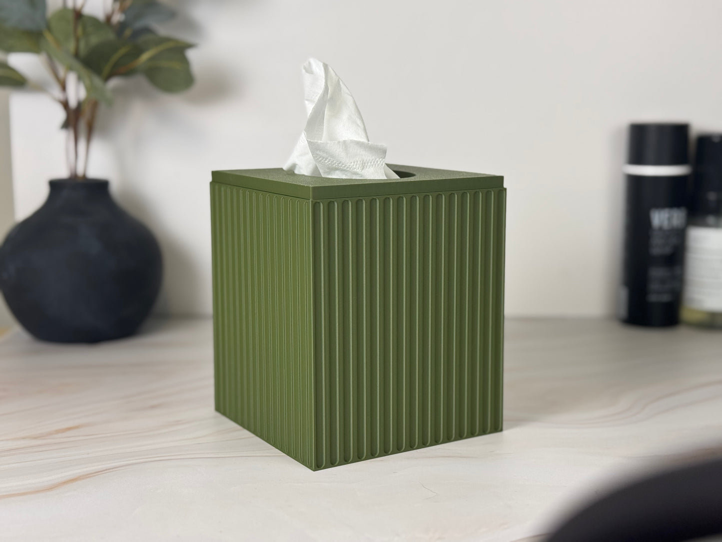 Fluted Tissue Box Cover - Kleenex Box Cover