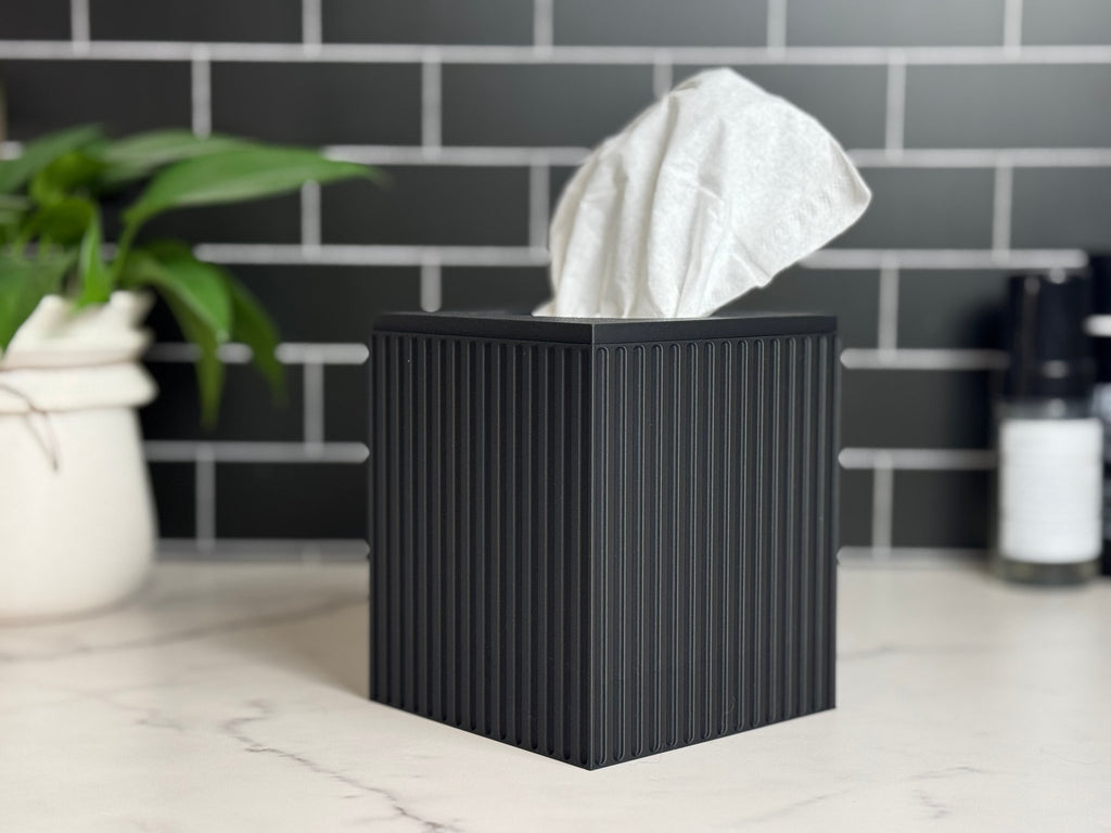 Fluted Tissue Box Cover - Kleenex Box Cover - MIDTWENTY Studio