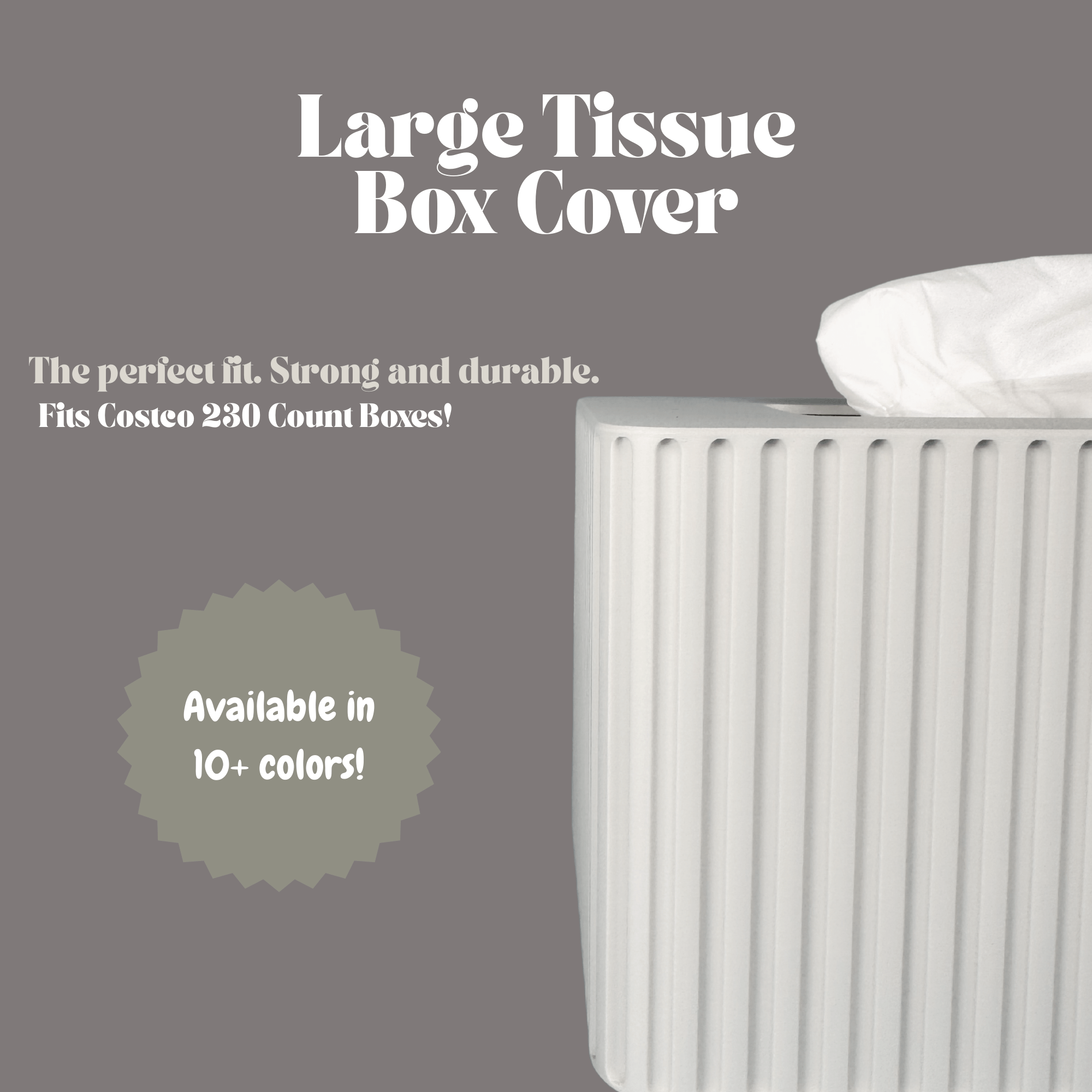 Large Tissue Box Cover - Fits Costco Kleenex Boxes - MIDTWENTY Studio