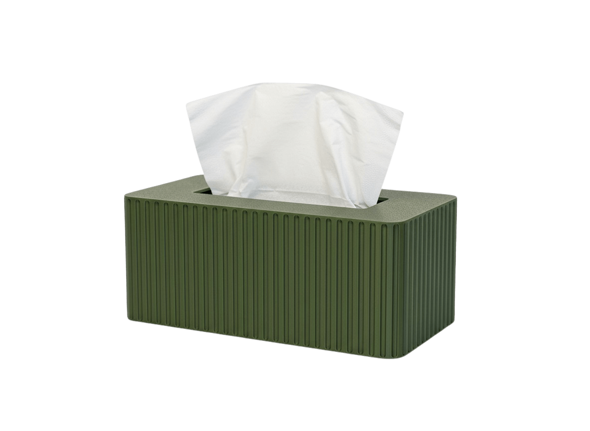 Tissue Box Cover Fluted - Standard Kleenex Box Cover - Tissue Box Holder - MIDTWENTY Studio