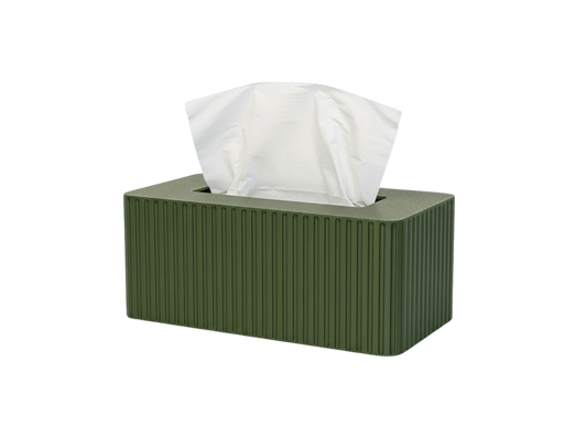 Tissue Box Cover Fluted - Standard Kleenex Box Cover - Tissue Box Holder - MIDTWENTY Studio