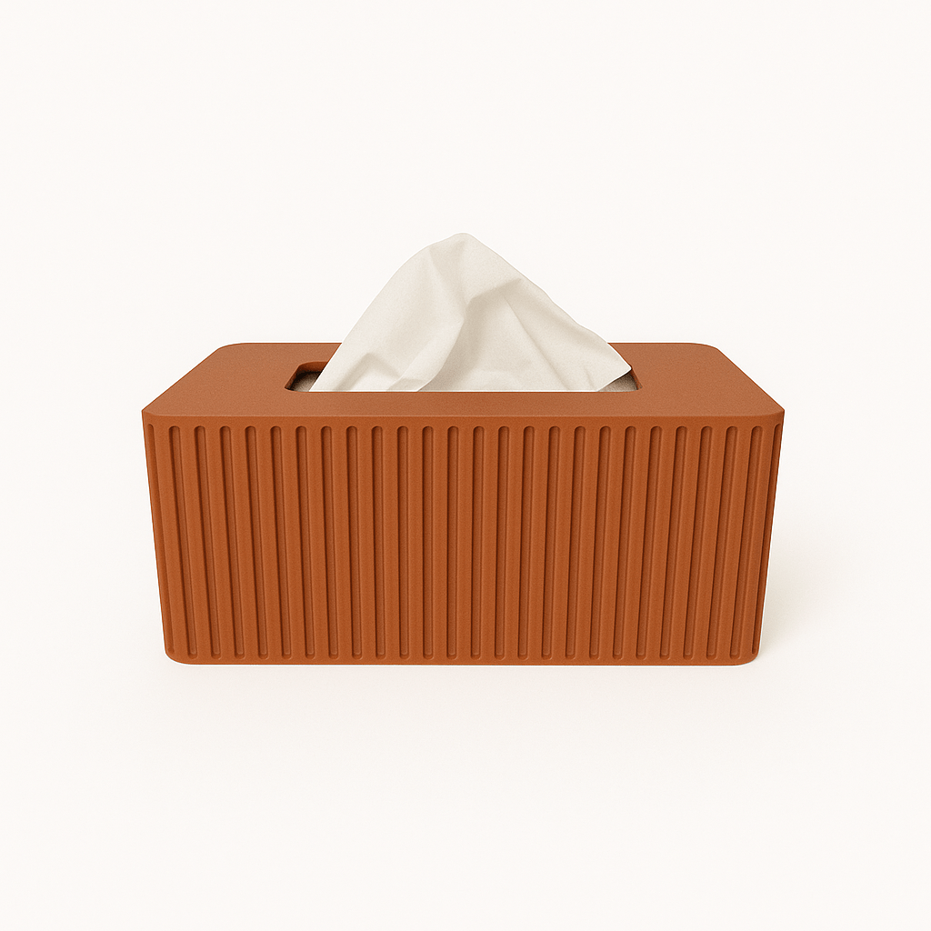 Tissue Box Cover Fluted - Standard Kleenex Box Cover - Tissue Box Holder - MIDTWENTY Studio